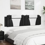 vidaXL Coussin de tête de lit Viana noir et blanc 200 cm similicuir