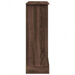VidaXL Cadre de cheminée chêne marron 90x30x90 cm bois d'ingénierie
