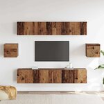 vidaXL Ensemble meuble TV 6 Pièces Bois ancien 80 x 30 x 30 cm bois