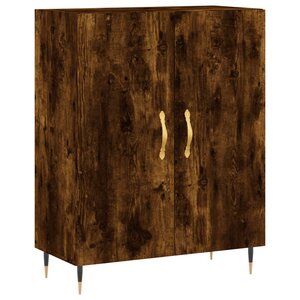 vidaXL Buffet chêne fumé 69 5x34x90 cm bois d'ingénierie