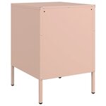 vidaXL Table de chevet rose 36x39x50 5 cm acier