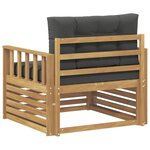 vidaXL Canapé d’extérieur Polyester Blanc