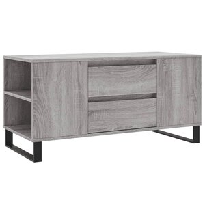 vidaXL Table basse sonoma gris 102x44 5x50 cm bois d'ingénierie