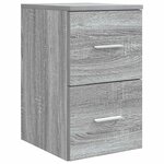 vidaXL Meuble de Salle de Bain In-between Sonoma gris 30 x 41 x 50 cm