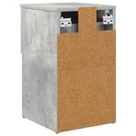 vidaXL Armoire de lit 2 Pièces Gris béton 29 x 31 5 x 49 cm