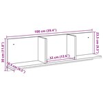 vidaXL Armoire murale 100x16 5x30 cm chêne sonoma bois d'ingénierie