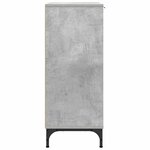 vidaXL Buffet Gris béton 89 5 x 33 x 82 cm Bois d'ingénierie