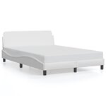 vidaXL Cadre de lit sans matelas blanc 120x200 cm similicuir