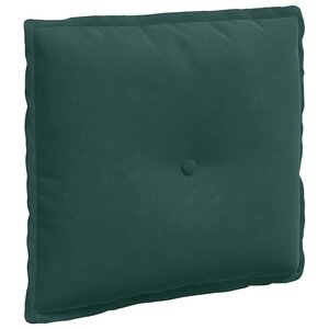 vidaXL Coussin de Dos Vert foncé 50 x 45 cm Tissu en velours côtelé
