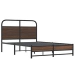 vidaXL Cadre de lit sans matelas 135x190 cm chêne marron