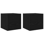 vidaXL Ensemble meuble TV 8 Pièces Chêne noir Bois d'ingénierie