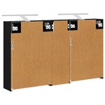 vidaXL Ensemble de Meubles de Salle de Bain 3 Pièces 106 x 16 x 62 5 cm