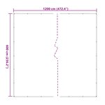 vidaXL Couverture pour plantes Transparent 6 x 12 m PE