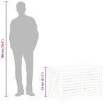 vidaXL Boîte de rangement de jardin 90x48x55 cm bois d'eucalyptus