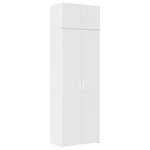 vidaXL Armoire de rangement blanc 70x42 5x225 cm bois d'ingénierie
