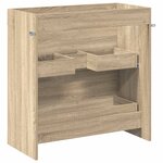 vidaXL Meuble sous lavabo de salle de bain Chêne Sonoma