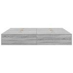 vidaXL Cadre de lit Sonoma gris 180 x 200 cm Bois d'ingénierie