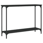 vidaXL Table console noir 101x30 5x75 cm bois d'ingénierie