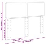 vidaXL Tête de lit Blanc 135 cm Bois d'ingénierie