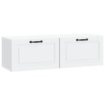 vidaXL Meuble TV mural Blanc 98 x 31 x 30 cm Bois d'ingénierie
