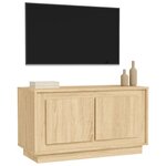 vidaXL Meuble TV chêne sonoma 80x35x45 cm bois d'ingénierie