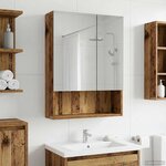 vidaXL Armoire Miroir de Salle de Bain Bois ancien 50 x 14 5 x 70 cm