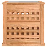 vidaXL Table de chevet 34x34x34 cm Bois massif de noyer
