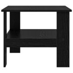 vidaXL Table basse Chêne noir 57 x 55 x 45 cm Bois d'ingénierie
