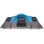 vidaXL Tente à dôme 11 personnes bleu imperméable
