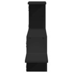 vidaXL Étagère murale noir 104x15x49 cm bois d'ingénierie
