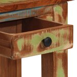 vidaXL Table console 110x30x76 cm Bois massif de récupération