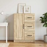 vidaXL Buffet Chêne Sonoma 66 x 34 5 x 87 cm Bois d'ingénierie
