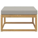 vidaXL Pouf d'Extérieur Polyester Blanc