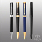 Stylo bille PARKER INGENUITY  Noir  Finition chromée  recharge encre noire pointe moyenne  coffret cadeau