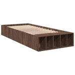 vidaXL Cadre de lit sans matelas chêne marron 100x200 cm