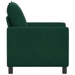 vidaXL Canapé Vert foncé 76 x 81 x 87 5 cm Velours