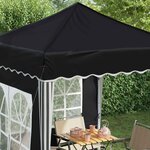 vidaXL Tente de fête pop-up 195 x 195 x 245 cm Anthracite Tissu Oxford