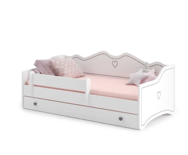 Lit enfant Emma 140x70 gris
