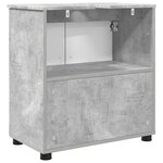 vidaXL Cabinet de salle de bain avec porte Gris béton 61 x 35 x 64 cm