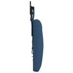 vidaXL Tête de lit suspendue Avec lumière LED Bleu Tissu