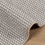 vidaXL Tapis de surface Rectangulaire LUGO Taupe 80 x 150 cm Polyester