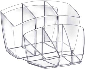 Multipot 8 compartiments Polystyrène Dim L14,3 x H9,3 x P15,8 cm Cristal CEP