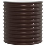 vidaXL Jardinière surélevée Marron 80 x 80 x 81 cm Acier