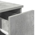 vidaXL Tables de chevet avec tiroir 2 Pièces gris béton 20x36x60 cm