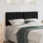 vidaXL Tête de lit capitonnée Marron et Noir 120 cm Pin massif