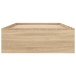 vidaXL Cadre de lit sans matelas chêne sonoma 90x200 cm