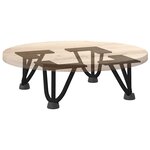 vidaXL Pieds en épingle à cheveux pour table basse 4 pièces Noir 10 cm Acier massif
