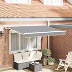 vidaXL Cadre d'auvent électrique rétractable 3 5x2 cm métal