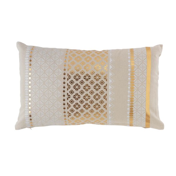 Coussin déhoussable 30x50 cm coton or gaya