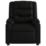 vidaXL Fauteuil de massage inclinable électrique noir similicuir